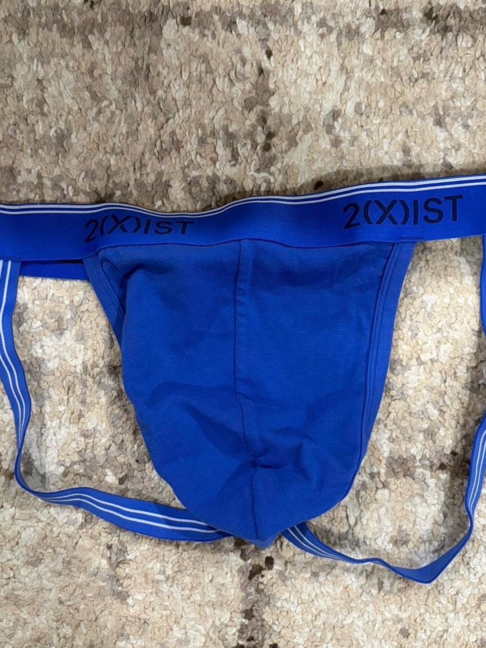 2xist Blue Cotton Blend Jock - XL